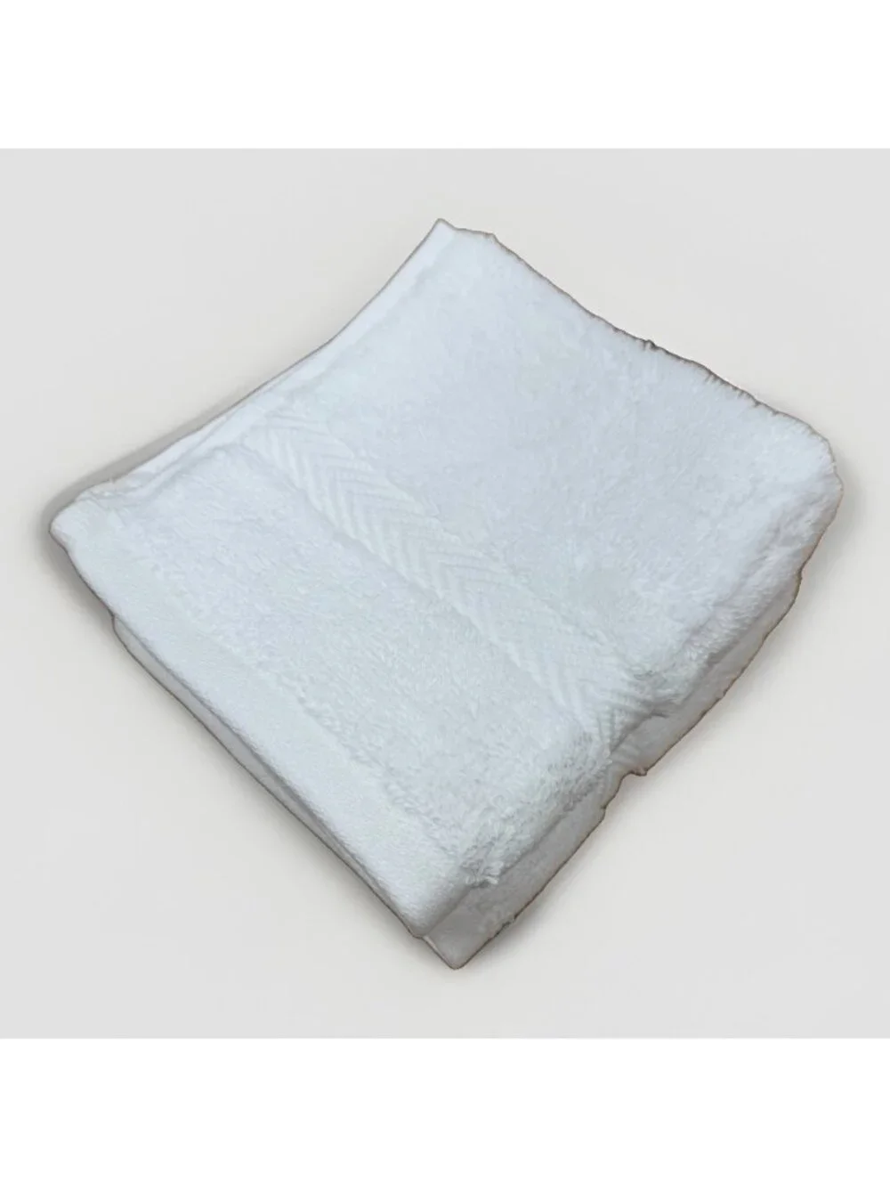 Quince Turkish Cotton Spa Washcloth Towels Set of 2 WHITE 12x12”